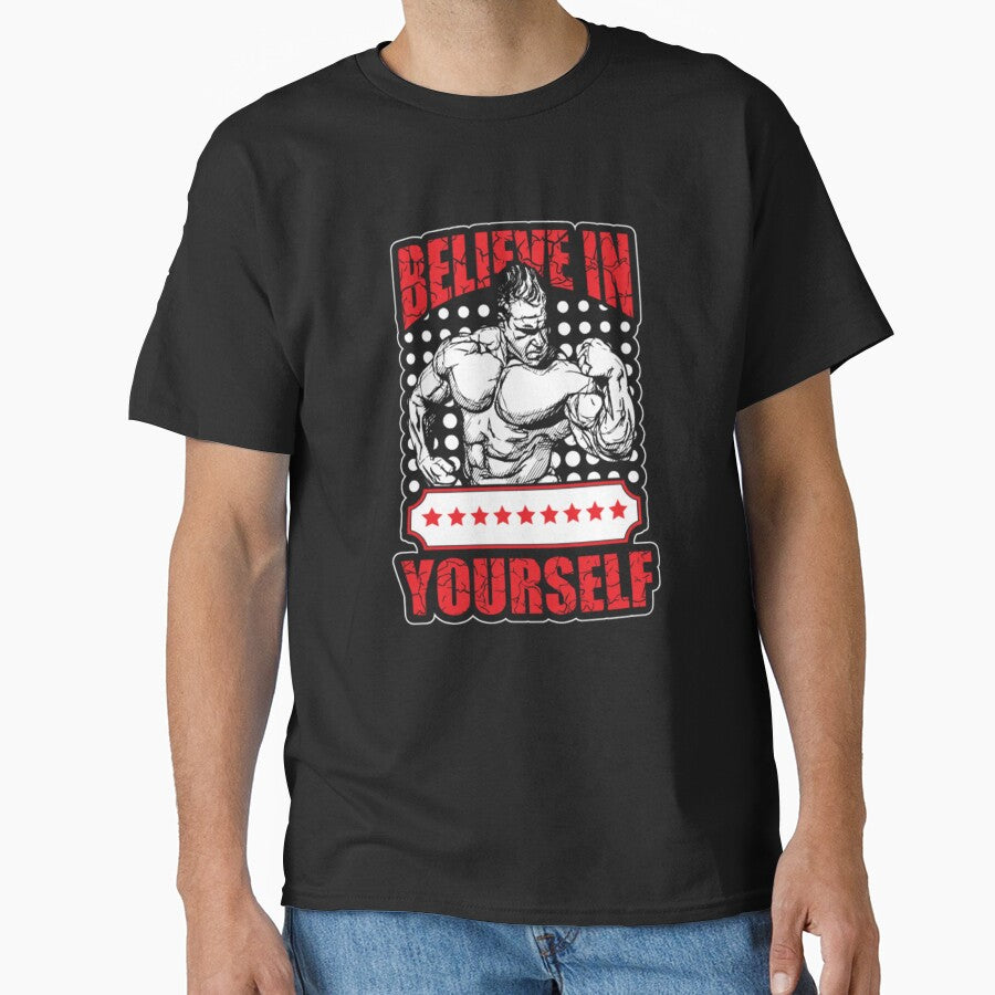 Gym Workout motivation Believe In Yourself by ClamenTaon T-Shirts, Hoodie, Sweatshirt | BlankRebels.com (Image 1)