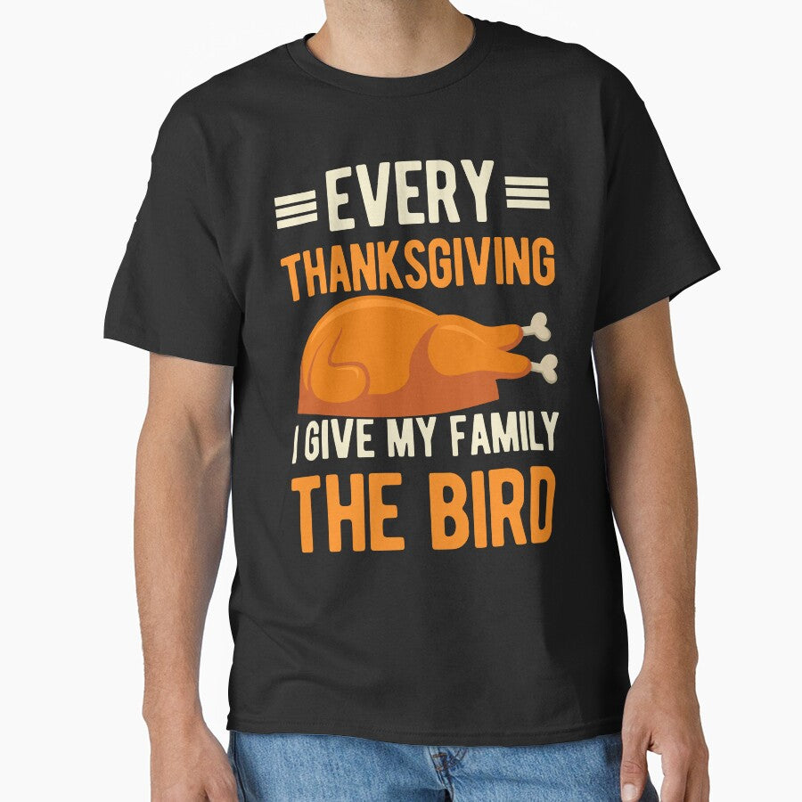 Funny Happy Thanksgiving Day by artworkbyrihen T-Shirts, Hoodie, Sweatshirt | BlankRebels.com (Image 1)