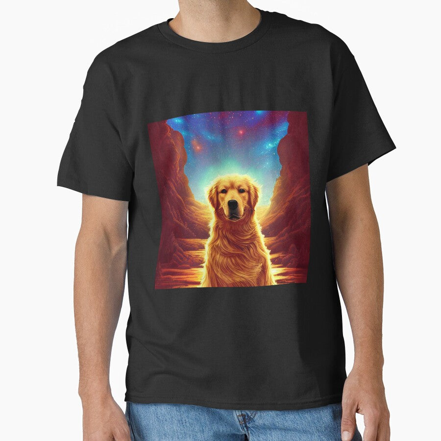 enthusiast golden retriever unique golden retriever digital art by ValleyDream T-Shirts, Hoodie, Sweatshirt (Image 1)