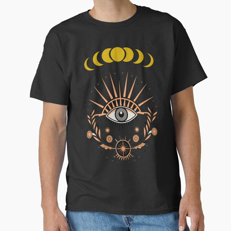 Enchanted All-Seeing Eye & Moon Phases by MysticOzzy T-Shirts, Hoodie, Sweatshirt | BlankRebels.com (Image 1)