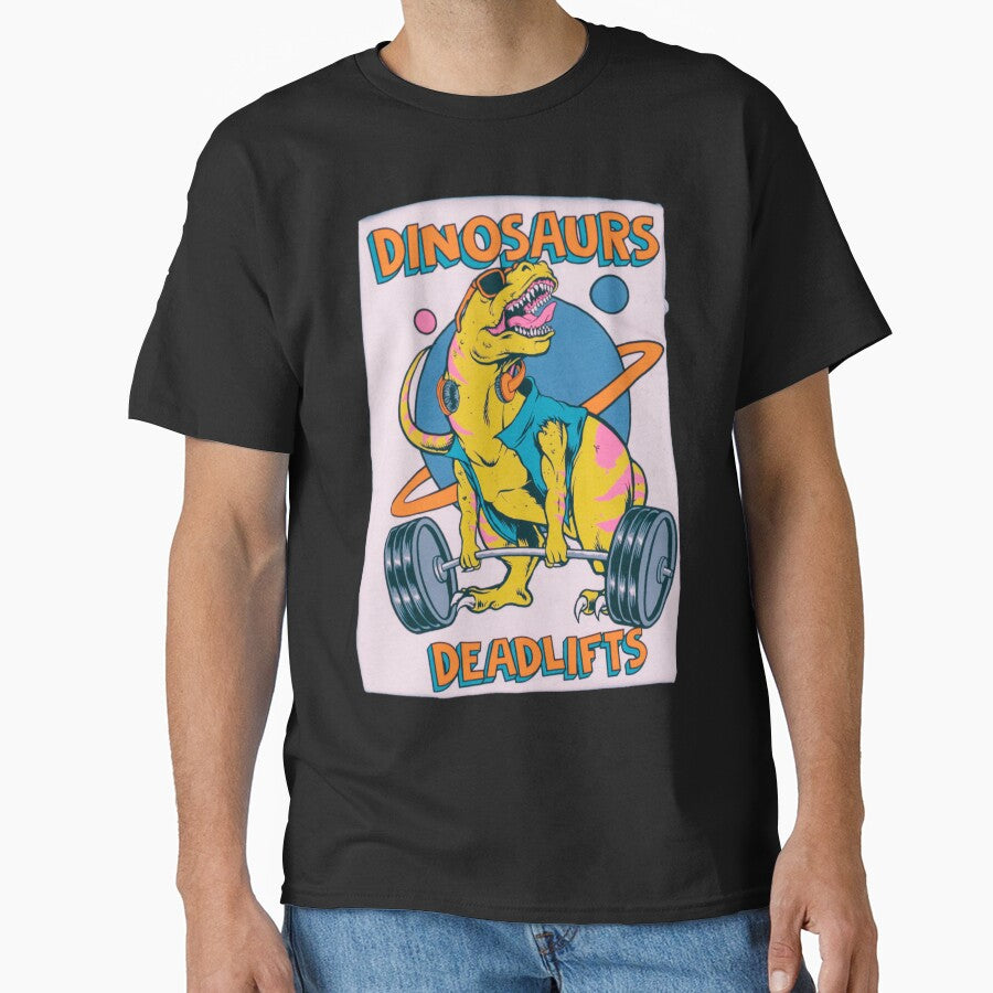 Funny deadlift dinosaur , Gift about Gym by LUX2Boutique ★★★★★ T-Shirts, Hoodie, Sweatshirt | BlankRebels.com (Image 1)