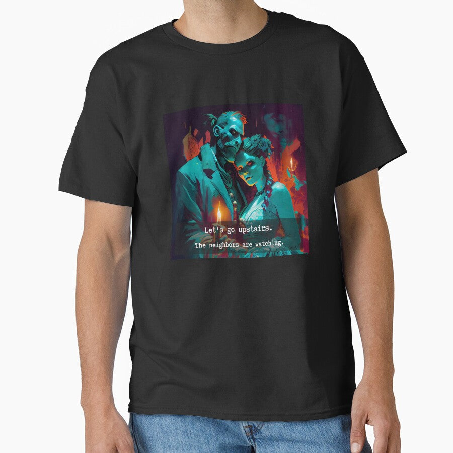 Dark Gothic Lovers Horror Couple Art by The Secret Cabal of Despair T-Shirts, Hoodie, Sweatshirt | BlankRebels.com (Image 1)