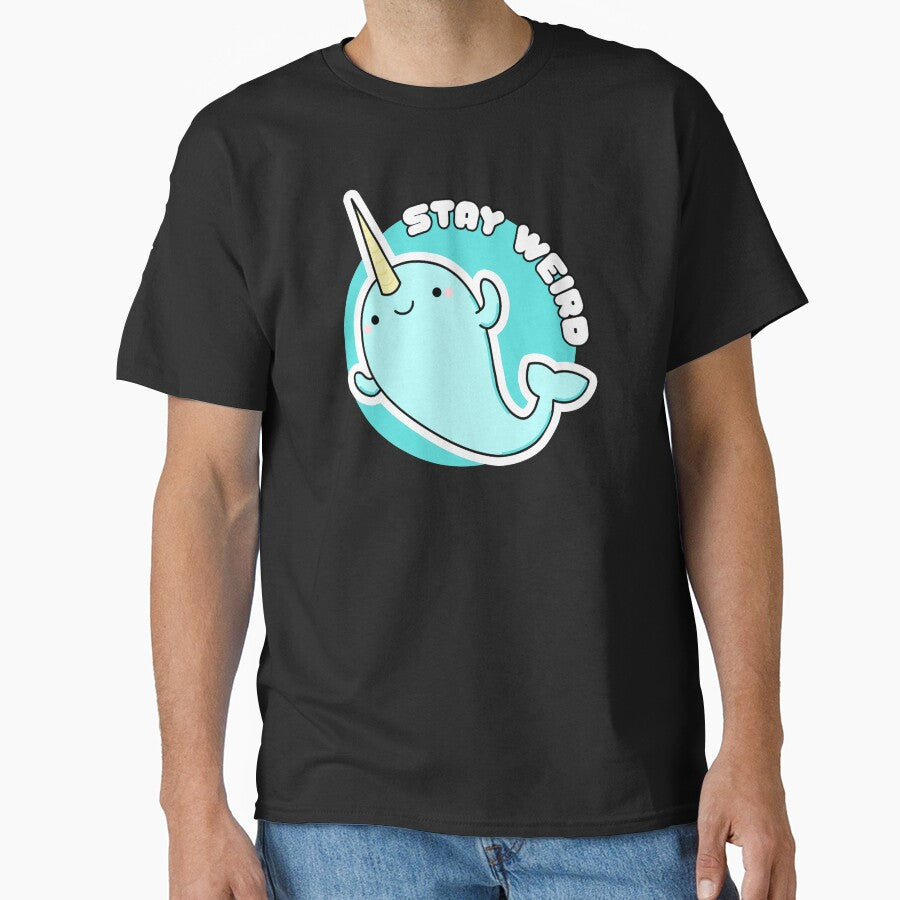Kawaii: Stay Weird Narwhal by AutonomousN T-Shirts, Hoodie, Sweatshirt | BlankRebels.com (Image 1)
