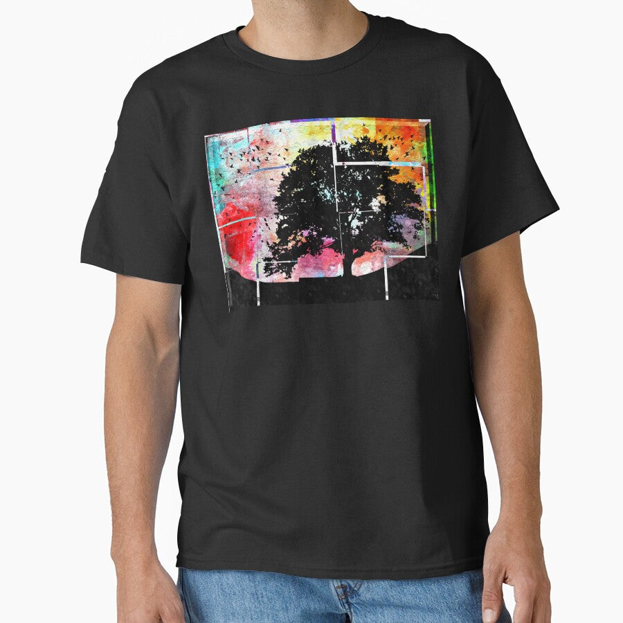 Tree Grunge in Tiles by Daniel Janda T-Shirts, Hoodie, Sweatshirt | BlankRebels.com (Image 1)