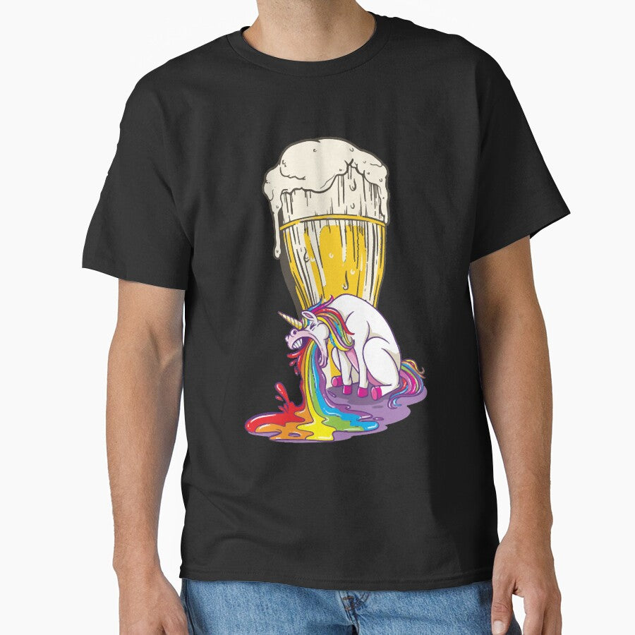 Rainbow Puking After Beer Unicorn by HumbleShirt T-Shirts, Hoodie, Sweatshirt | BlankRebels.com (Image 1)