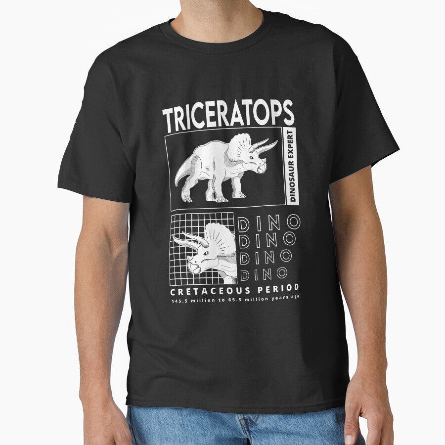 Triceratops Monochrome by Pahlaz T-Shirts, Hoodie, Sweatshirt | BlankRebels.com (Image 1)