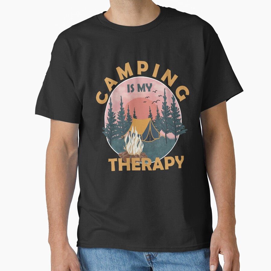 Camping Is My Therapy - Camping World by EmiAndMike T-Shirts, Hoodie, Sweatshirt | BlankRebels.com (Image 1)