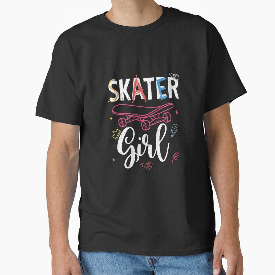 Skater Skateboard Skateboarding For Girls by CreativeGift T-Shirts, Hoodie, Sweatshirt | BlankRebels.com (Image 1)