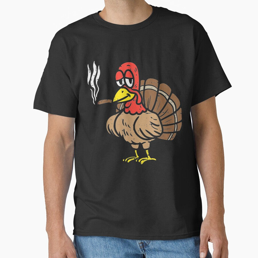 Turkey Smoking Thanksgiving Gift by turiiamon T-Shirts, Hoodie, Sweatshirt | BlankRebels.com (Image 1)
