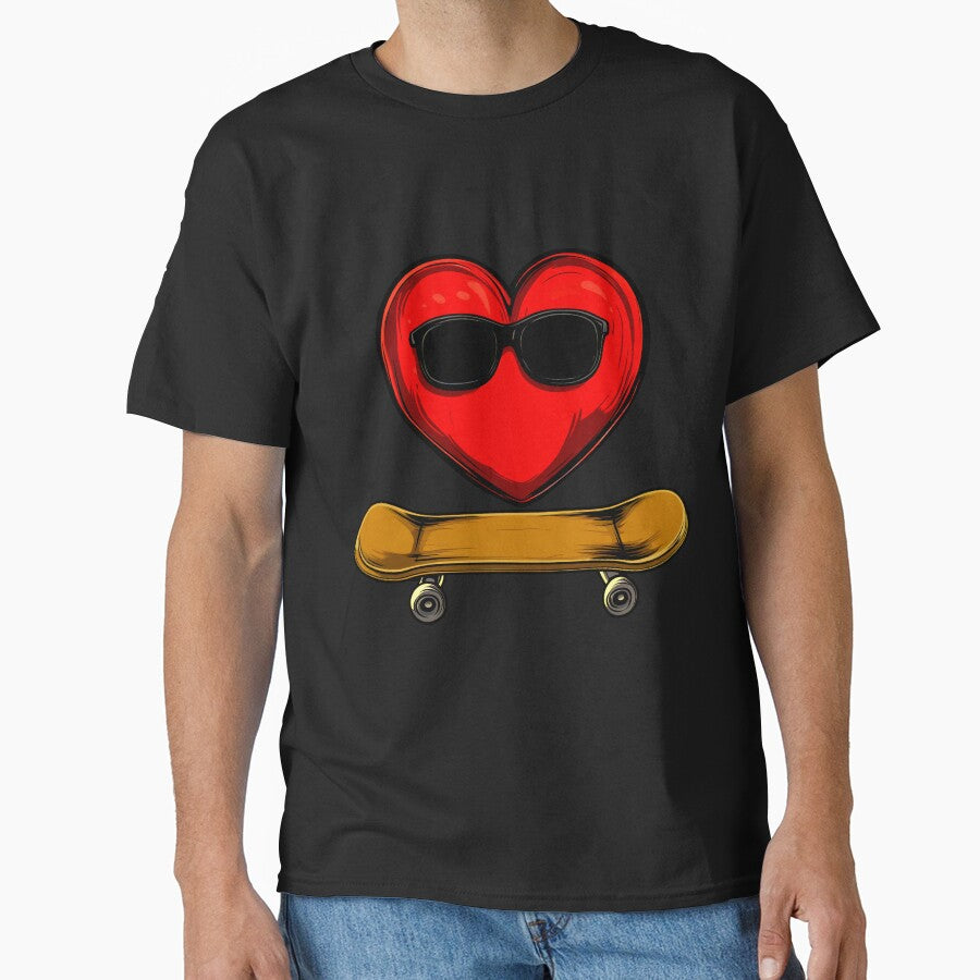 Skateboarder's heart by Soulskier T-Shirts, Hoodie, Sweatshirt | BlankRebels.com (Image 1)