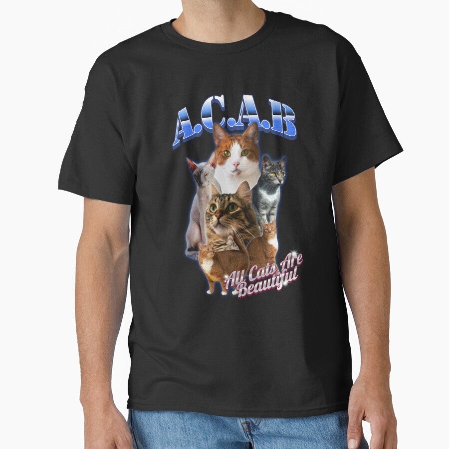 ACAB All Cats Are Beautiful – Cat Lover Multi Breed Cute Cat Design by husleArt12 T-Shirts, Hoodie, Sweatshirt (Image 1)