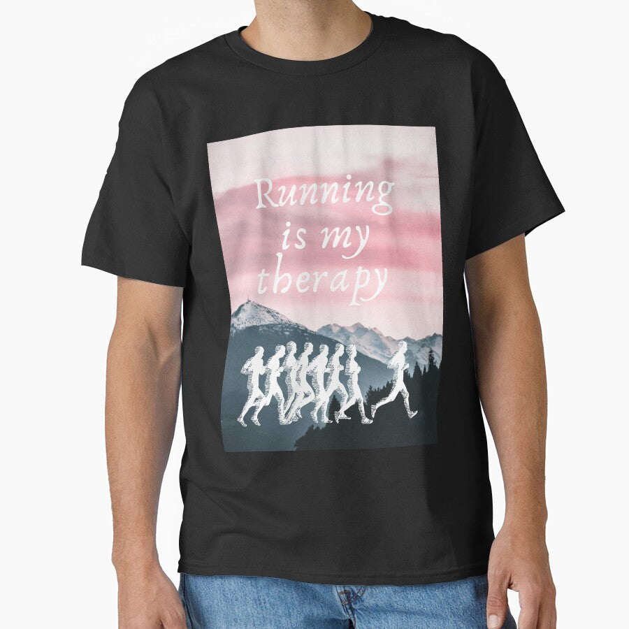 Running is my therapy by Urbanmedic T-Shirts, Hoodie, Sweatshirt | BlankRebels.com (Image 1)