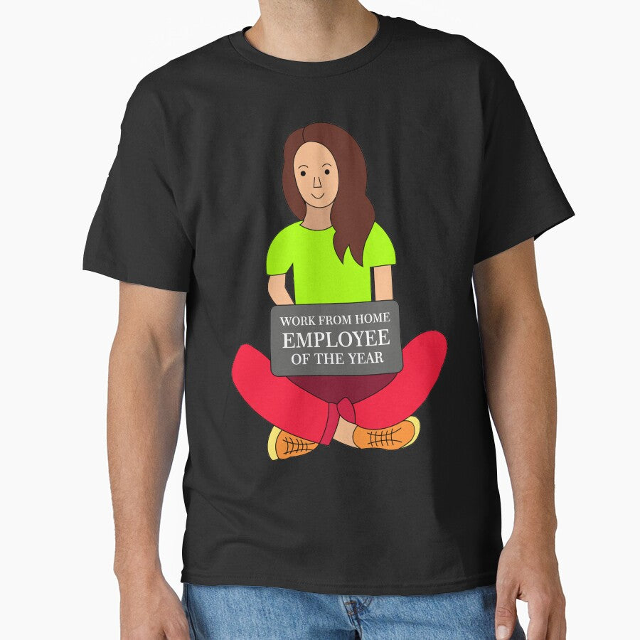 Work from home employee of the year :) by DBkaushal T-Shirts, Hoodie, Sweatshirt | BlankRebels.com (Image 1)