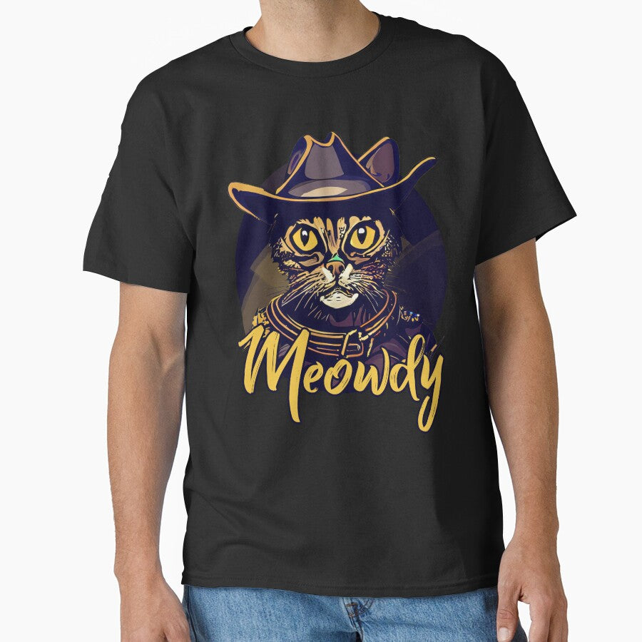 Cool Meowdy Cowboy Cat by Ridaelb T-Shirts, Hoodie, Sweatshirt | BlankRebels.com (Image 1)