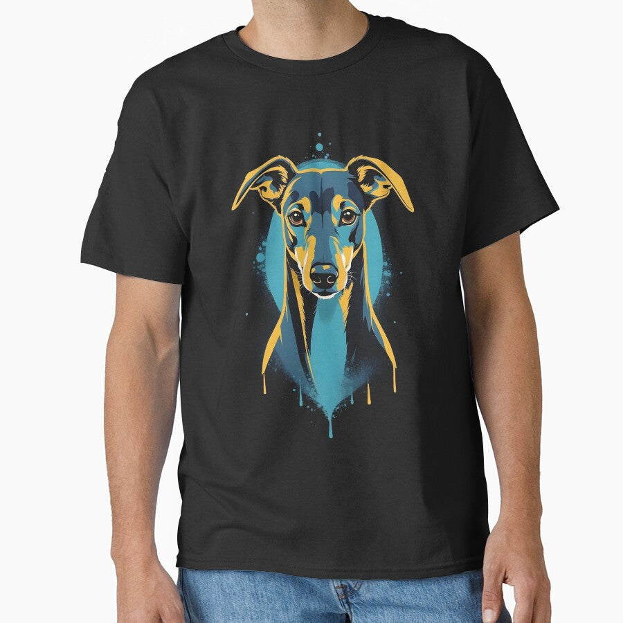 Vintage Greyhound Silhouette Design: Timeless Elegance for Nostalgic Dog Lovers. by brindled T-Shirts, Hoodie,... (Image 1)