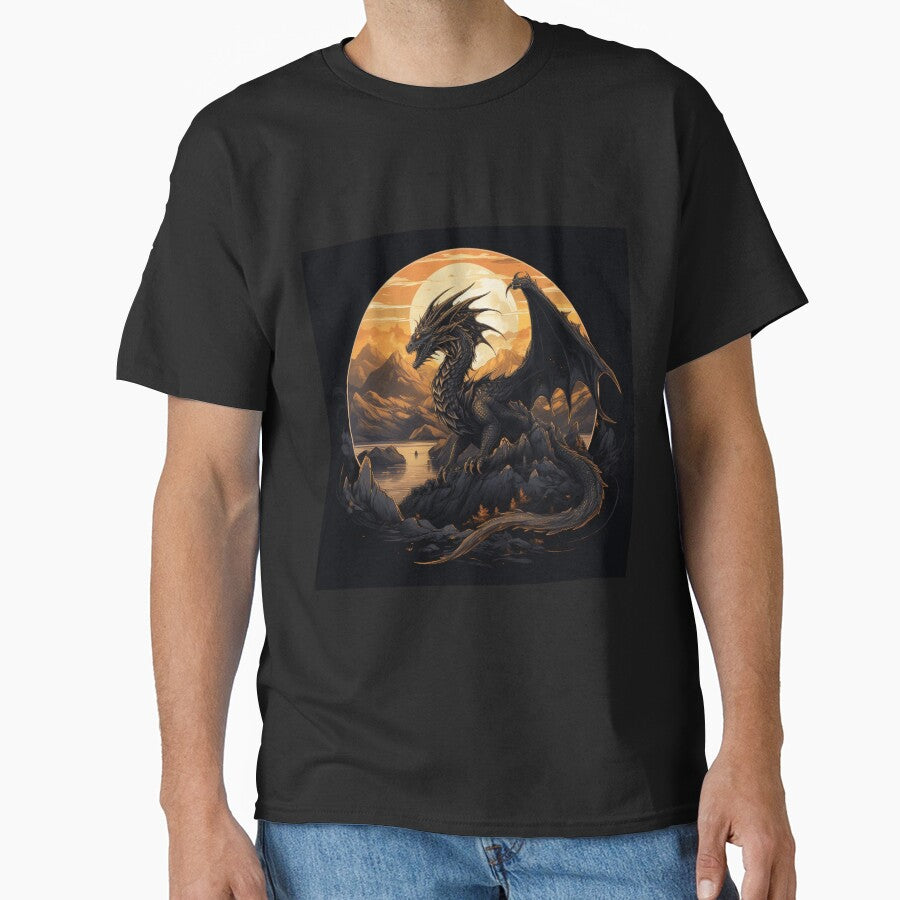 Fantasy Fiction - Dark Fantasy Dragon by Fantasy Masterpiece T-Shirts, Hoodie, Sweatshirt | BlankRebels.com (Image 1)