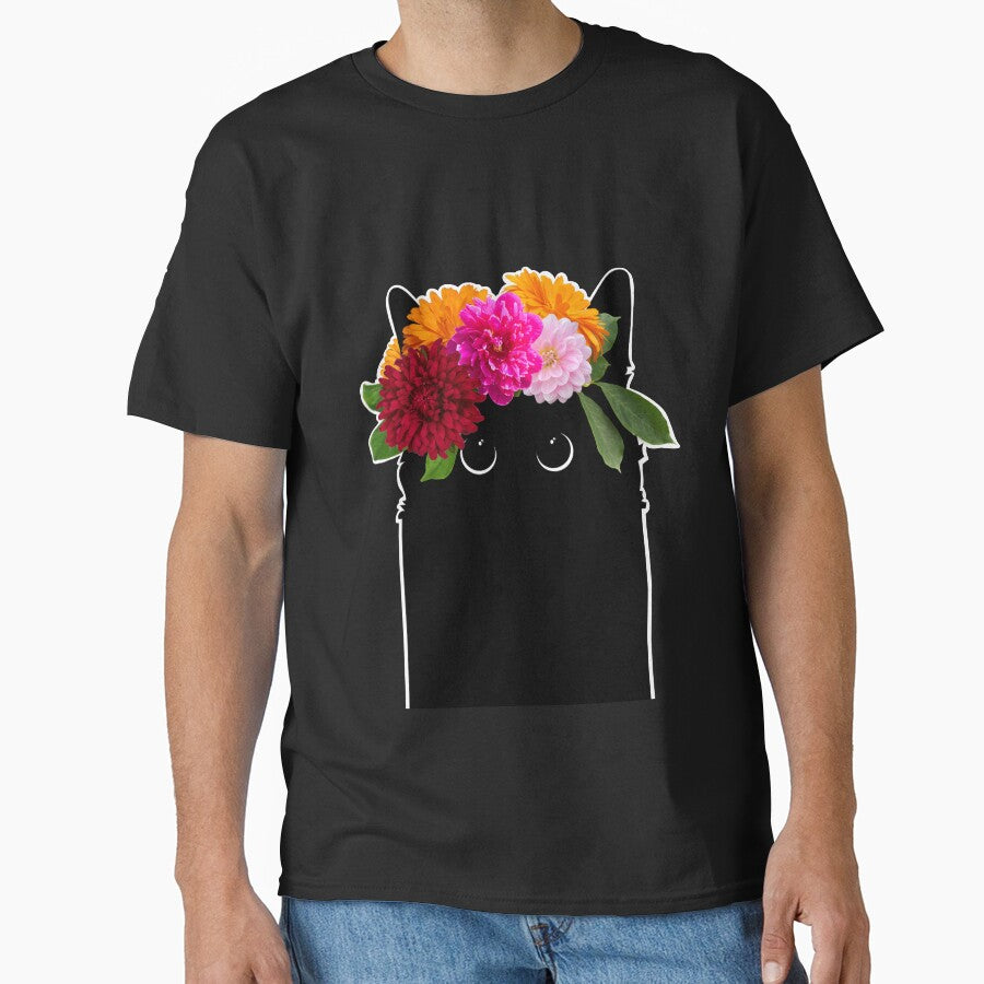 Flower black cat by sianelliot