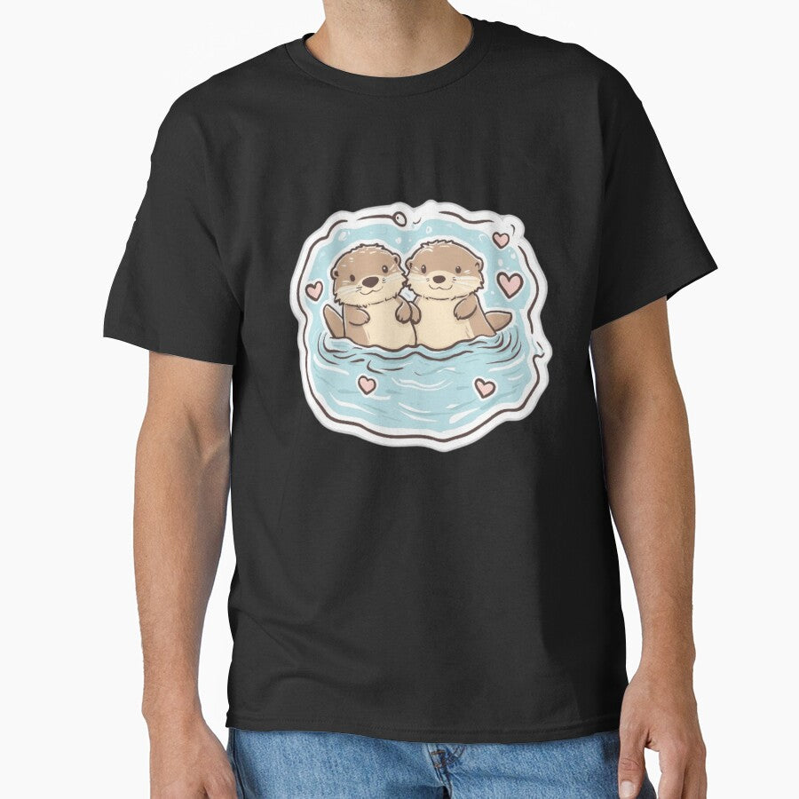 Adorable Otters by 2Shooze T-Shirts, Hoodie, Sweatshirt | BlankRebels.com (Image 1)