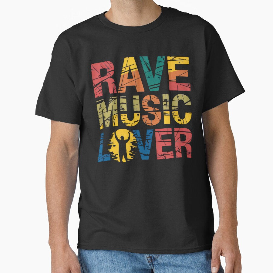 Rave Music Lover - Colorful Music Graphic by Prime-Studio T-Shirts, Hoodie, Sweatshirt | BlankRebels.com (Image 1)