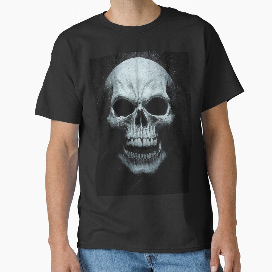 Human Skull Emerging from the Depths of Darkness by BestDetailer T-Shirts, Hoodie, Sweatshirt | BlankRebels.com (Image 1)