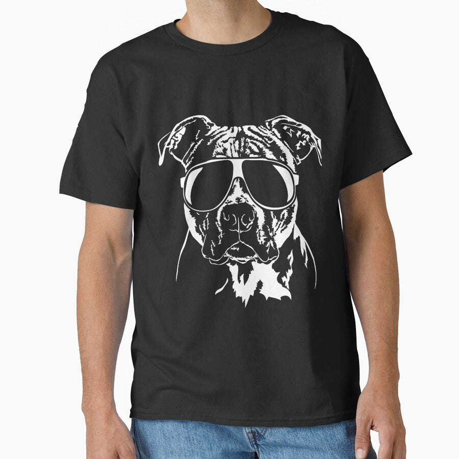 American Staffordshire Terrier cool dog sunglasses by dogarts T-Shirts, Hoodie, Sweatshirt | BlankRebels.com (Image 1)
