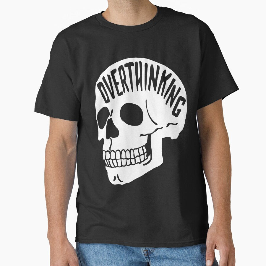 Overthinking Skull by cahnom T-Shirts, Hoodie, Sweatshirt | BlankRebels.com (Image 1)