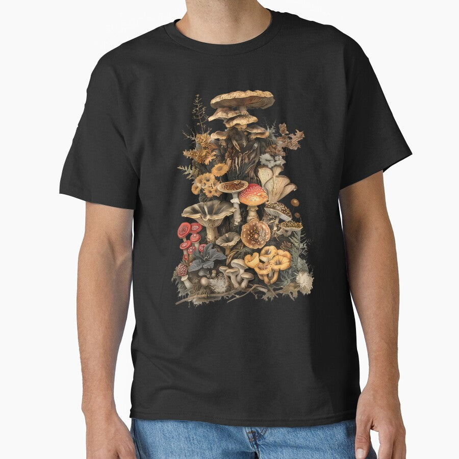Aesthetic Goblincore Dark Cottagecore Mushroom Nature Lover by bonurasuliaj T-Shirts, Hoodie, Sweatshirt (Image 1)