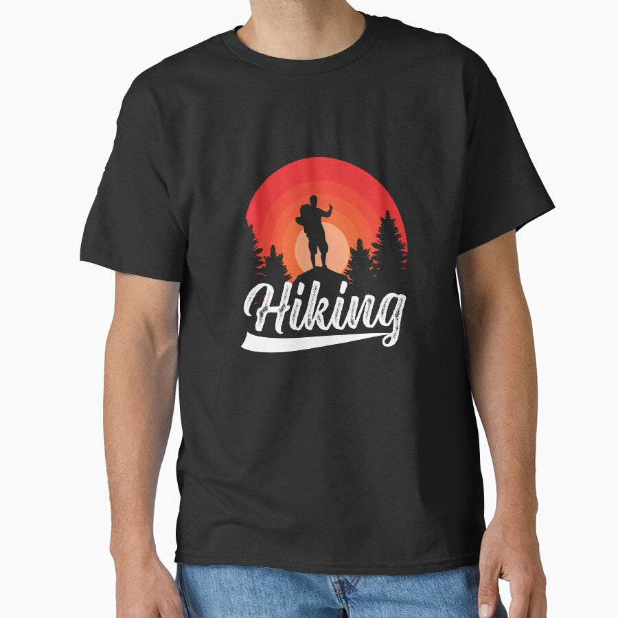 Hiking Shirt for men and Women Adventure Mountain Graphic Athletic Shirts Funny Hike More Worry Less Tee Tops... (Image 1)