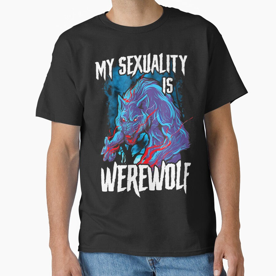 Gay Pride Halloween Lgbt My Sexuality Is Werewolf No Labels by KeelyGrady T-Shirts, Hoodie, Sweatshirt (Image 1)