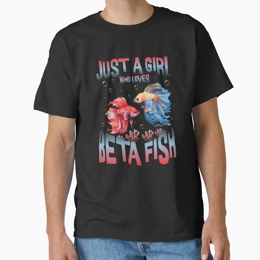 Just A Girl Who Loves Beta Fish by jbird1979 T-Shirts, Hoodie, Sweatshirt | BlankRebels.com (Image 1)