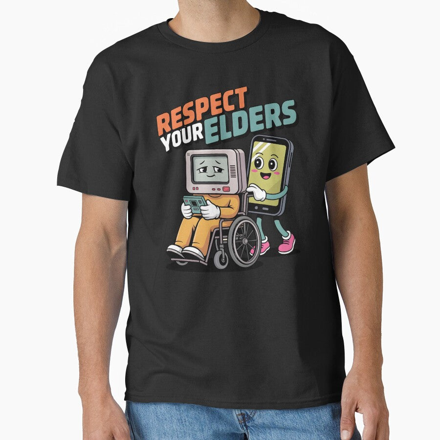 Respect Your Elders Gaming Control Retro – Retro Gamer 80s 90s Style by Redgiant87x T-Shirts, Hoodie, Sweatshirt (Image 1)