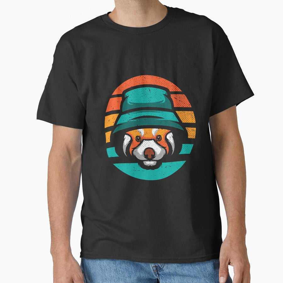 Retro Forest Animal Wildlife Red Panda by BundlerVq T-Shirts, Hoodie, Sweatshirt | BlankRebels.com (Image 1)