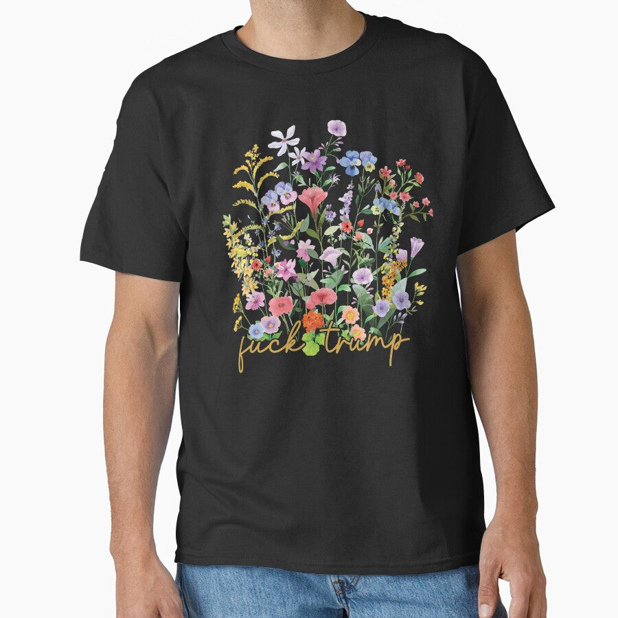 Subtle Floral F*ck Trump by kjanedesigns T-Shirts, Hoodie, Sweatshirt | BlankRebels.com (Image 1)