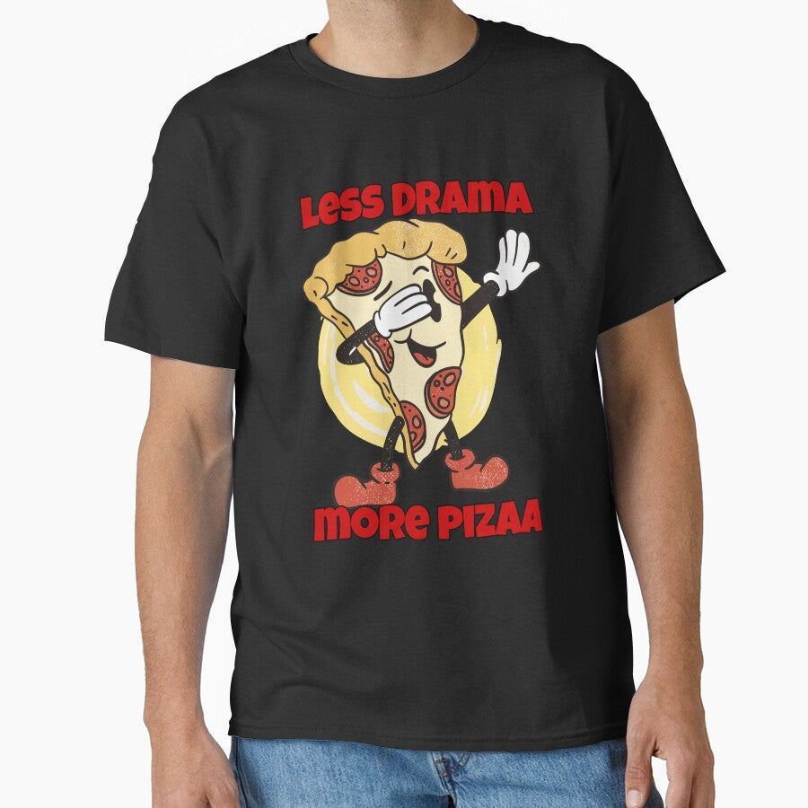 Funny Pizza Lover Less Drama More Pizza by fantasticdesign T-Shirts, Hoodie, Sweatshirt | BlankRebels.com (Image 1)