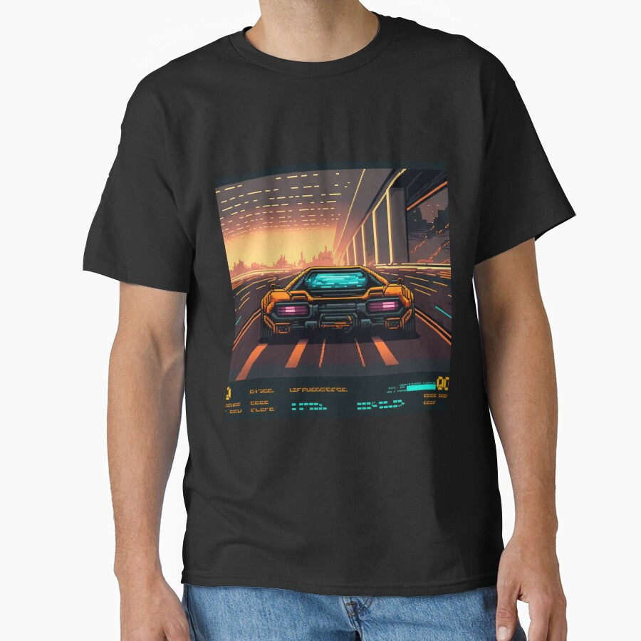 Vintage Car Speed - Retro Game Enthusiasts' Delight by BubbleSpy T-Shirts, Hoodie, Sweatshirt | BlankRebels.com (Image 1)