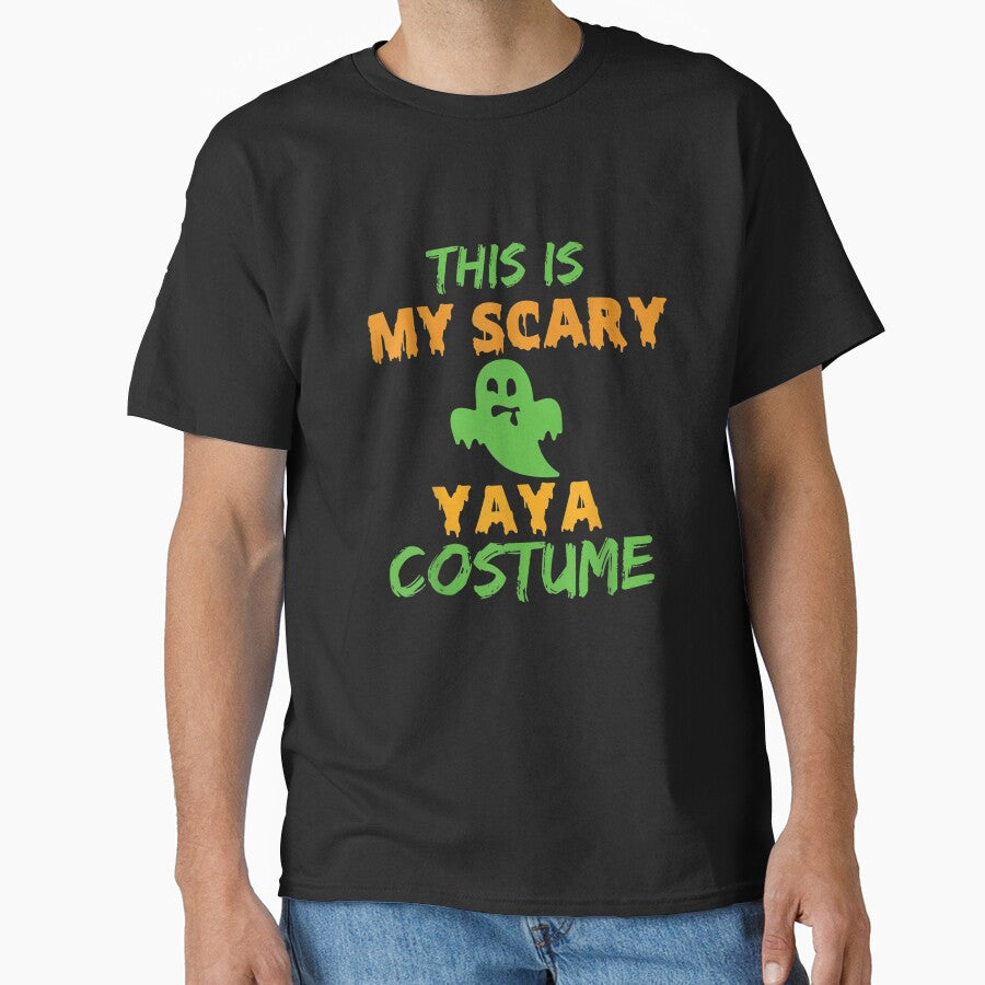 This Is My Scary Yaya Costume Halloween Lazy Easy by Jonahjimenez T-Shirts, Hoodie, Sweatshirt | BlankRebels.com (Image 1)
