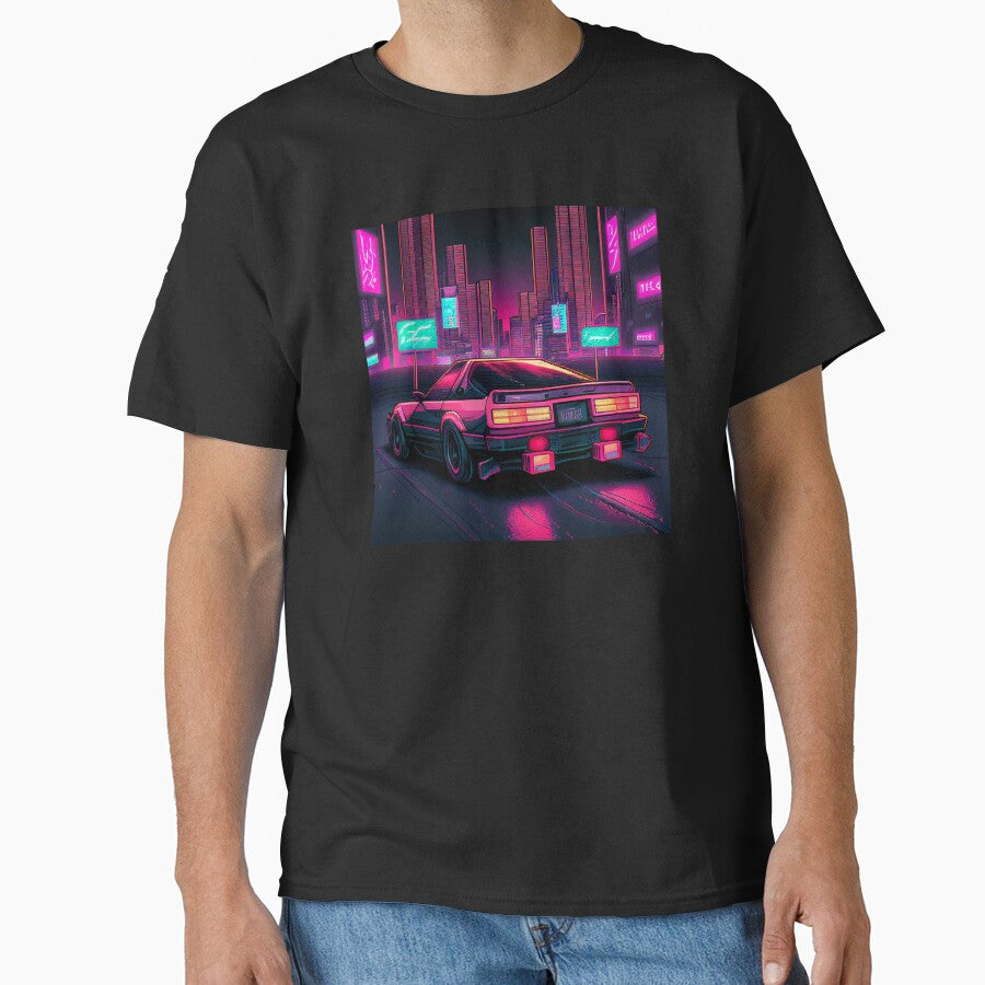 Cyber car on midnight. by Pixelarium T-Shirts, Hoodie, Sweatshirt | BlankRebels.com (Image 1)