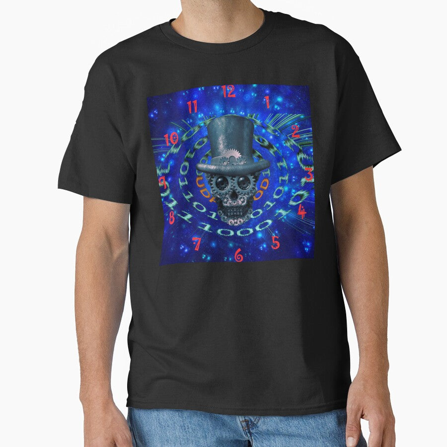 Clock work skull clock by Dragonheart401 T-Shirts, Hoodie, Sweatshirt | BlankRebels.com (Image 1)