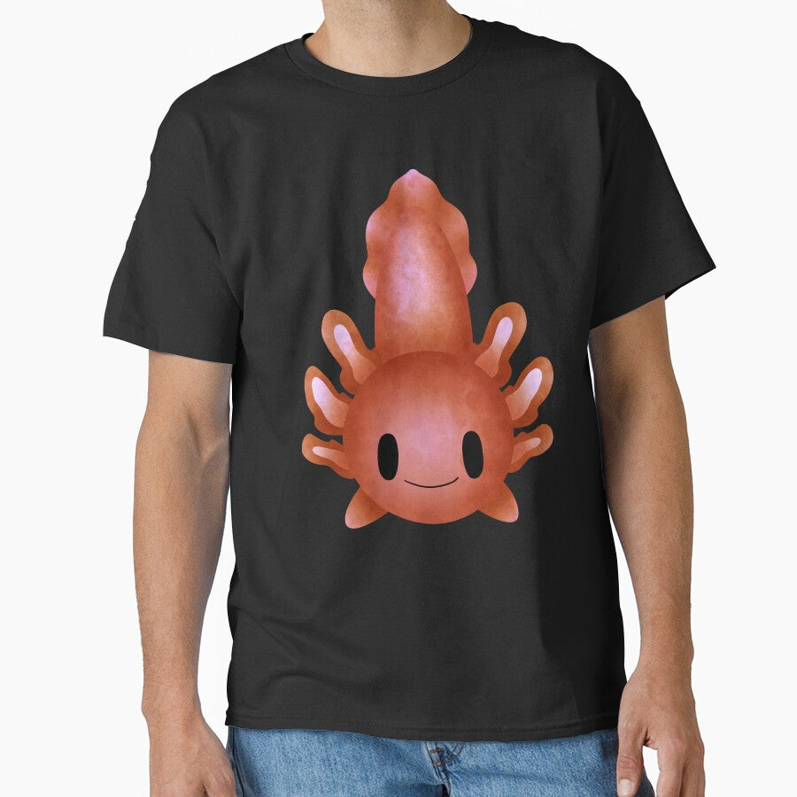 Cute Baby Axolotl Happy Red by NinniSilver T-Shirts, Hoodie, Sweatshirt | BlankRebels.com (Image 1)