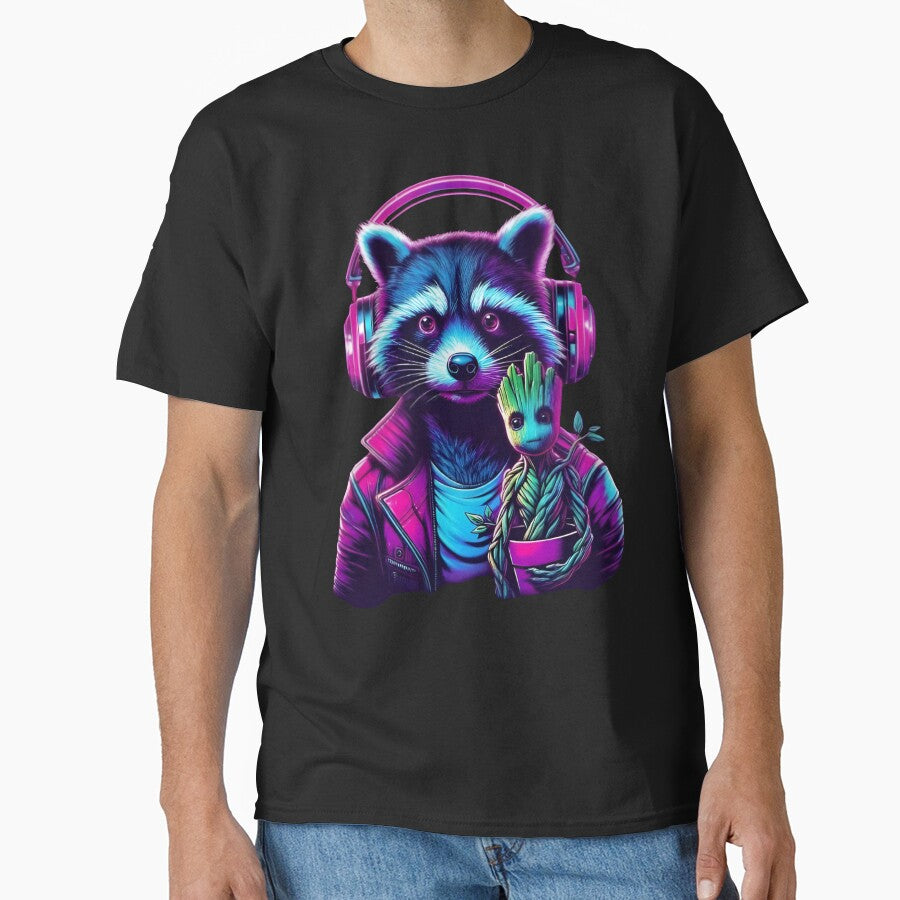 Raccoon by Rostislav Tarasenko T-Shirts, Hoodie, Sweatshirt | BlankRebels.com (Image 1)