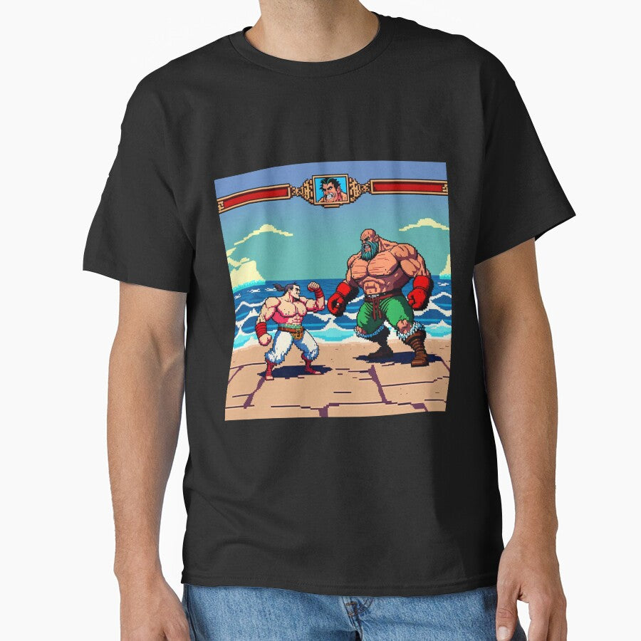 Retro Game Vintage Fighter Art by BubbleSpy T-Shirts, Hoodie, Sweatshirt | BlankRebels.com (Image 1)