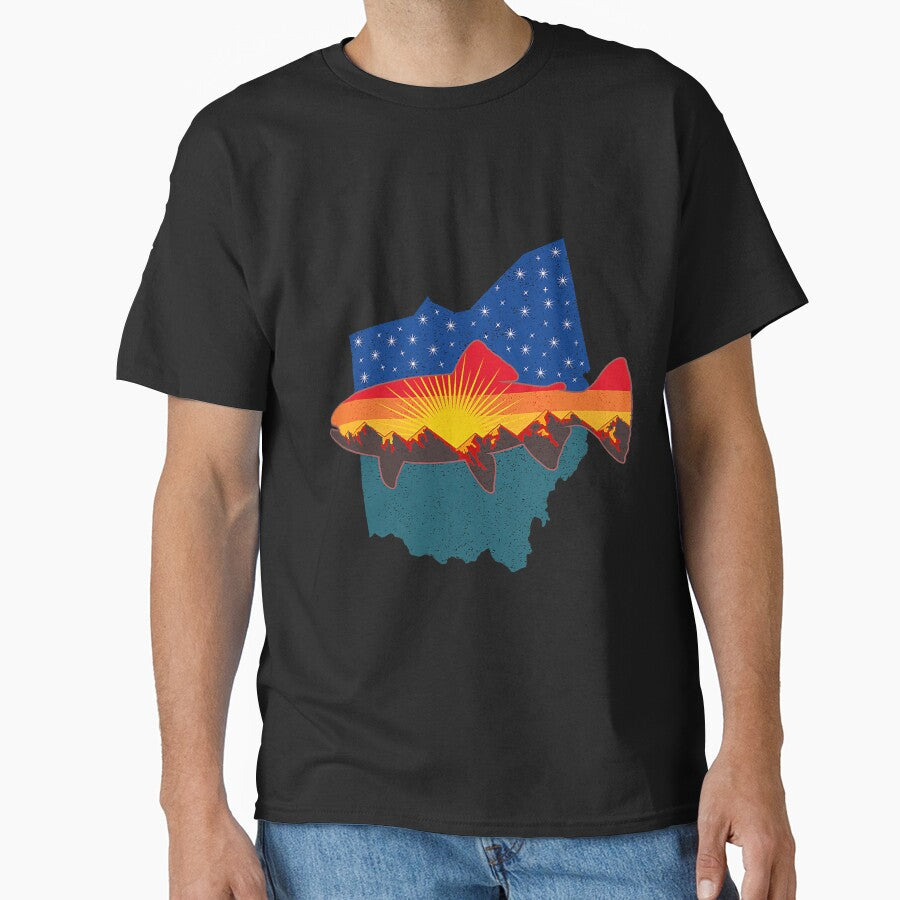 Trout Fly Fishing Nature Ohio Mountain by YesterDayCheck T-Shirts, Hoodie, Sweatshirt | BlankRebels.com (Image 1)