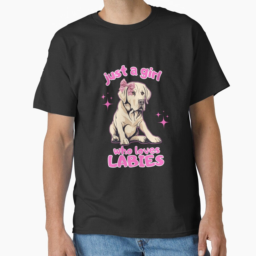 Just a girl who loves dogs Labrador Retriver by GoodyPaws T-Shirts, Hoodie, Sweatshirt | BlankRebels.com (Image 1)