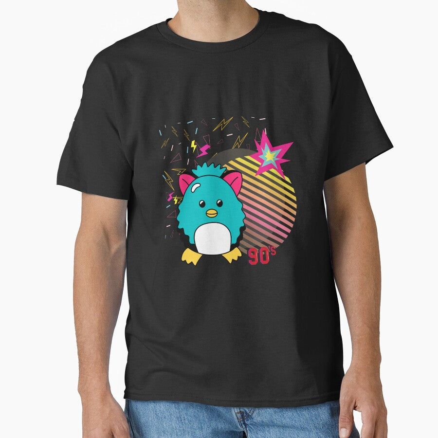 Cute Retro 90s Character | Neon Kawaii Cartoon Aesthetic Design by Aura Design T-Shirts, Hoodie, Sweatshirt (Image 1)