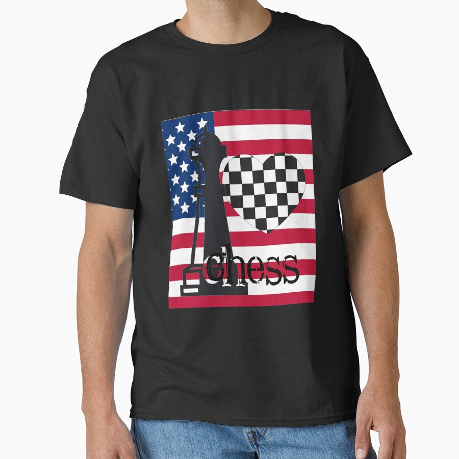 I Love Che.ss Black_Queen Piece_Chessss Board Heart Chess Club Gift Classic by Bowman63 T-Shirts, Hoodie,... (Image 1)
