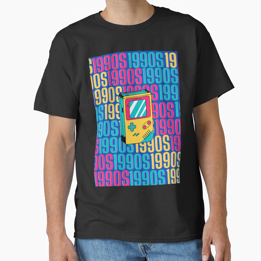 1990s retro design 19 - Dark Blue Background by PunjabanJatti T-Shirts, Hoodie, Sweatshirt | BlankRebels.com (Image 1)