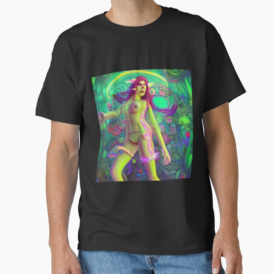 Psychedelic hippie elf by dwhowe T-Shirts, Hoodie, Sweatshirt | BlankRebels.com (Image 1)