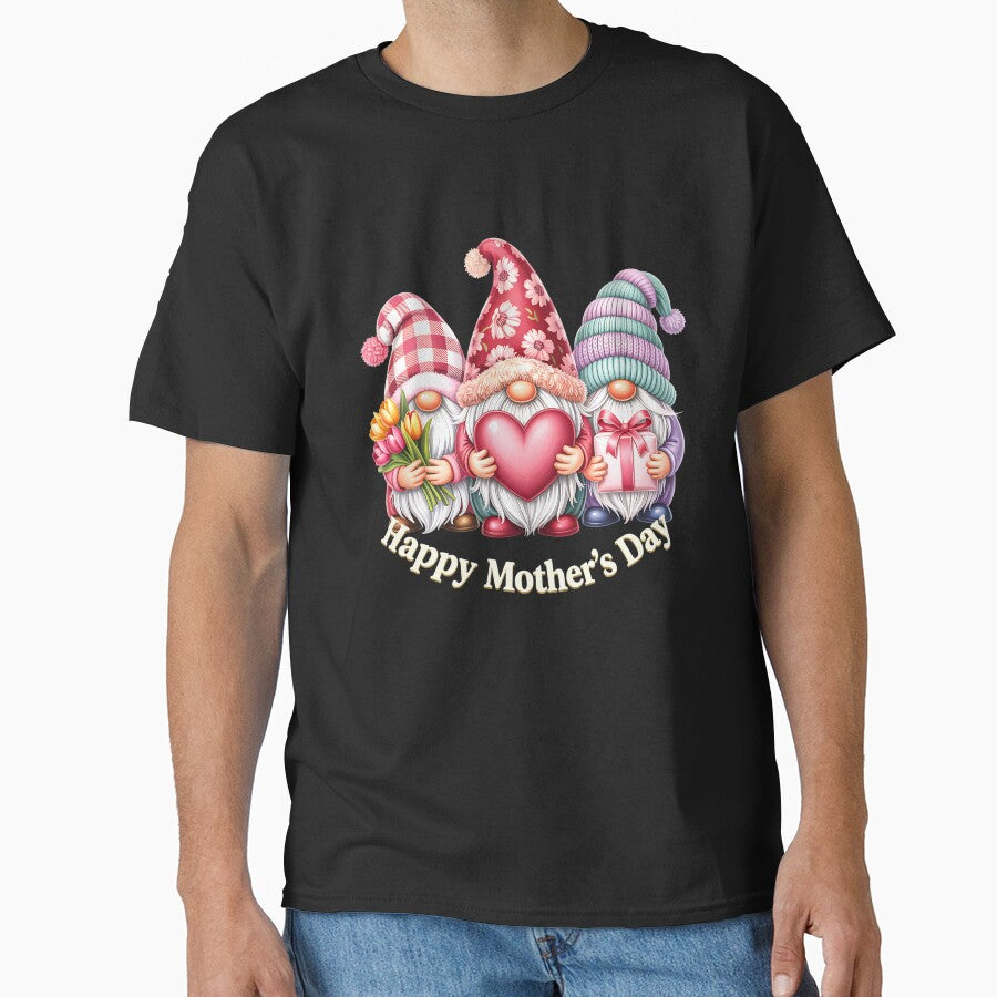 Happy Mothers Day Gnomes Heart Flowers Mom Grandma Women by clothesy7 T-Shirts, Hoodie, Sweatshirt (Image 1)