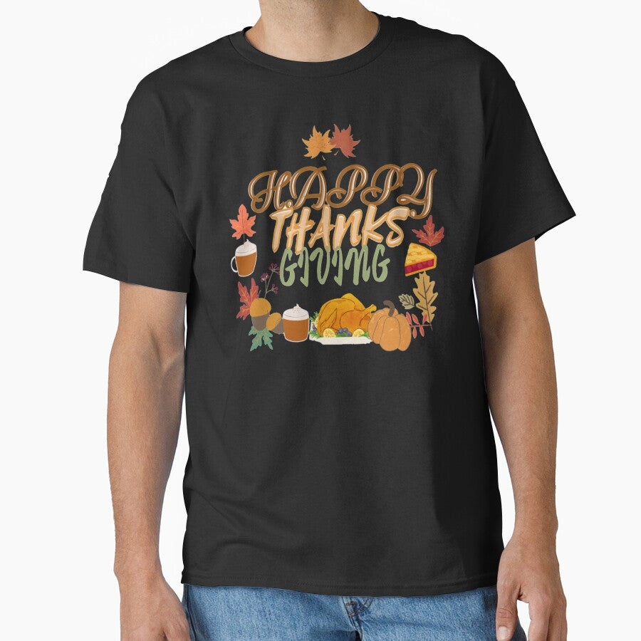 Happy Thanksgiving Autumn leaves by Simi2020 T-Shirts, Hoodie, Sweatshirt | BlankRebels.com (Image 1)