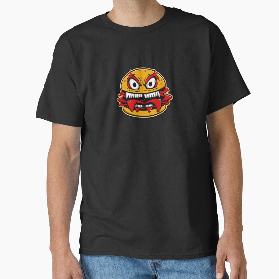 Monster Burger Funny T-Shirt by Witty Shirts Hoodie, Sweatshirt | BlankRebels.com (Image 1)